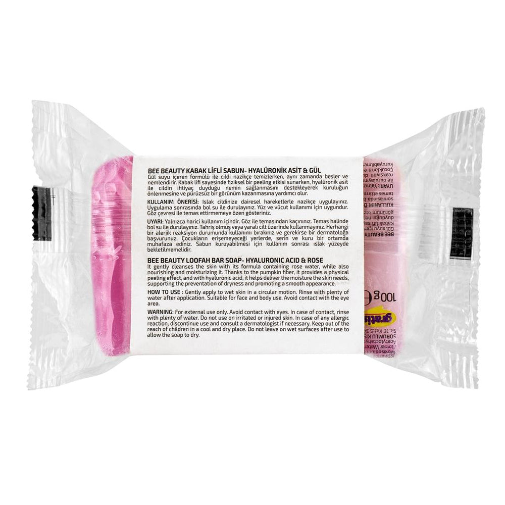 Bee Beauty Hyaluronic Acid & Rose Luffa Soap 100g