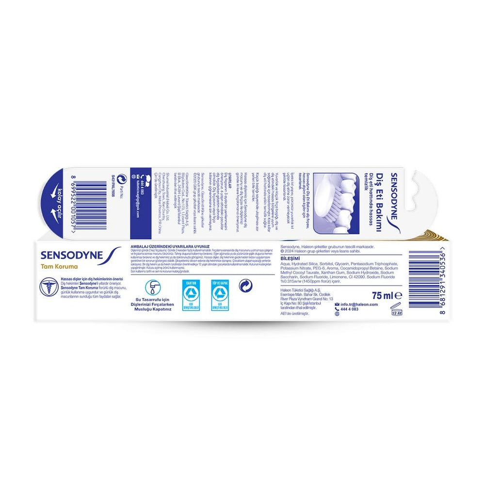 Sensodyne Complete Protection Toothpaste & Gum Care Brush Set