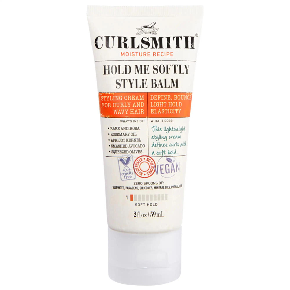 Mini Hold Me Softly Curl-Enhancing Hair Styling Cream Balm - Vegan, Gluten-Free, Sulfate-Free Curl Cream for Soft Definition Mini Hold Me Softly Curl Cream - Vegan & Gluten-Free Curl Enhancer curl-enhancing hair cream, curly hair styling product, natural hair care, vegan hair styling, gluten-free hair products, sulfate-free hair cream, curl defining cream, frizz control, clean beauty hair products, lightweight hair styling, cruelty-free hair care, wavy hair products, coily hair care, curl nourishment, cocon