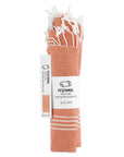 Eklips Orange Striped Peshtamal Turkish Towel