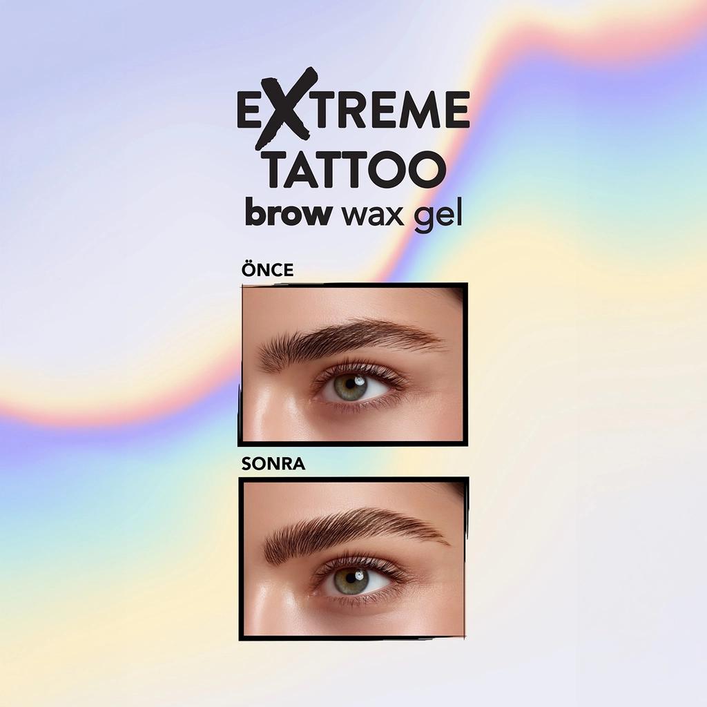 Flormar Extreme Tattoo Long-Wear Clear Gel Brow Wax 4.5ml