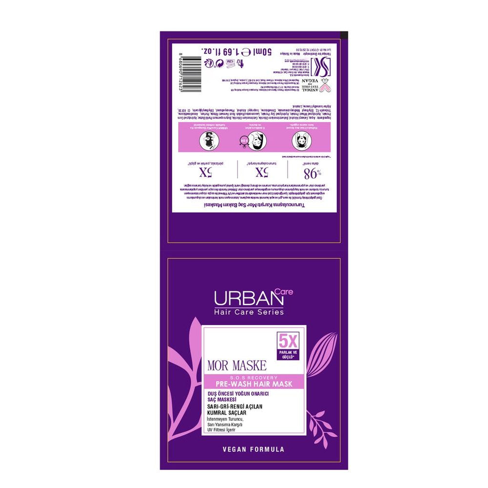 Urban Care Anti-Brassiness Pre-Shower Purple Hair Mask 50 ml