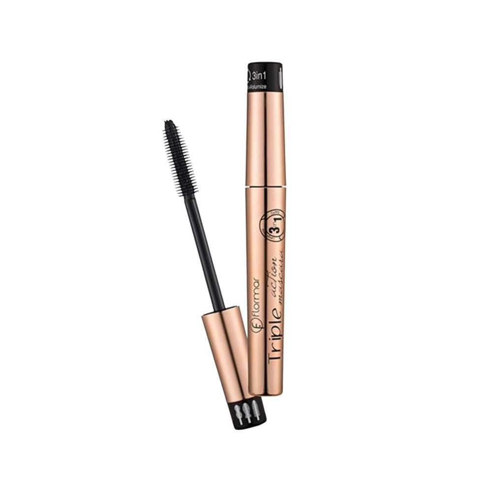 Flormar Triple Action Mascara 8ml - Enhances Eyelashes with Triple Action Formula Flormar Triple Action Mascara 8ml - Best Mascara for Eyelash Enhancement Flormar Mascara, Triple Action Mascara, 8 ml Mascara, Cosmetic Mascara, Eye Makeup, Beauty Products, Makeup Essentials, Mascara for Eyelash Enhancement, Affordable Cosmetics, Quality Makeup, Everyday Makeup, Special Occasion Makeup