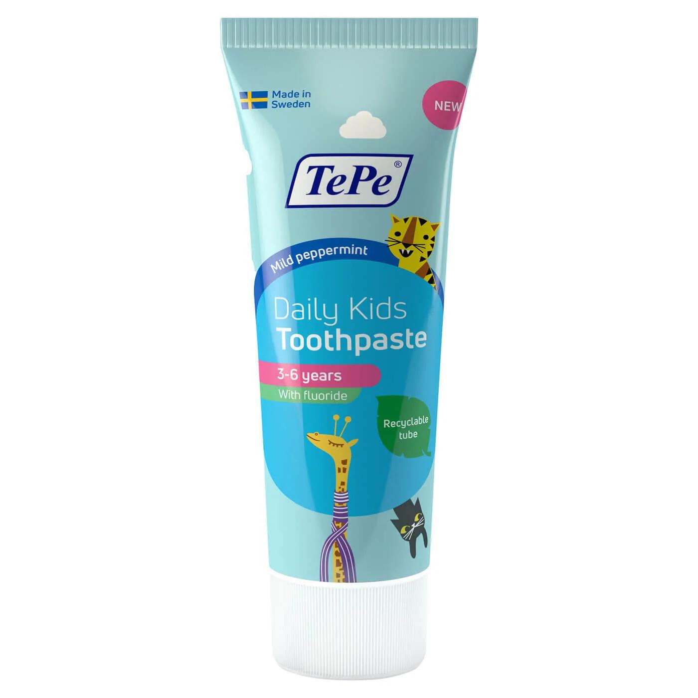 TePe Daily Kids Toothpaste for Gentle Cavity Protection 75 ml