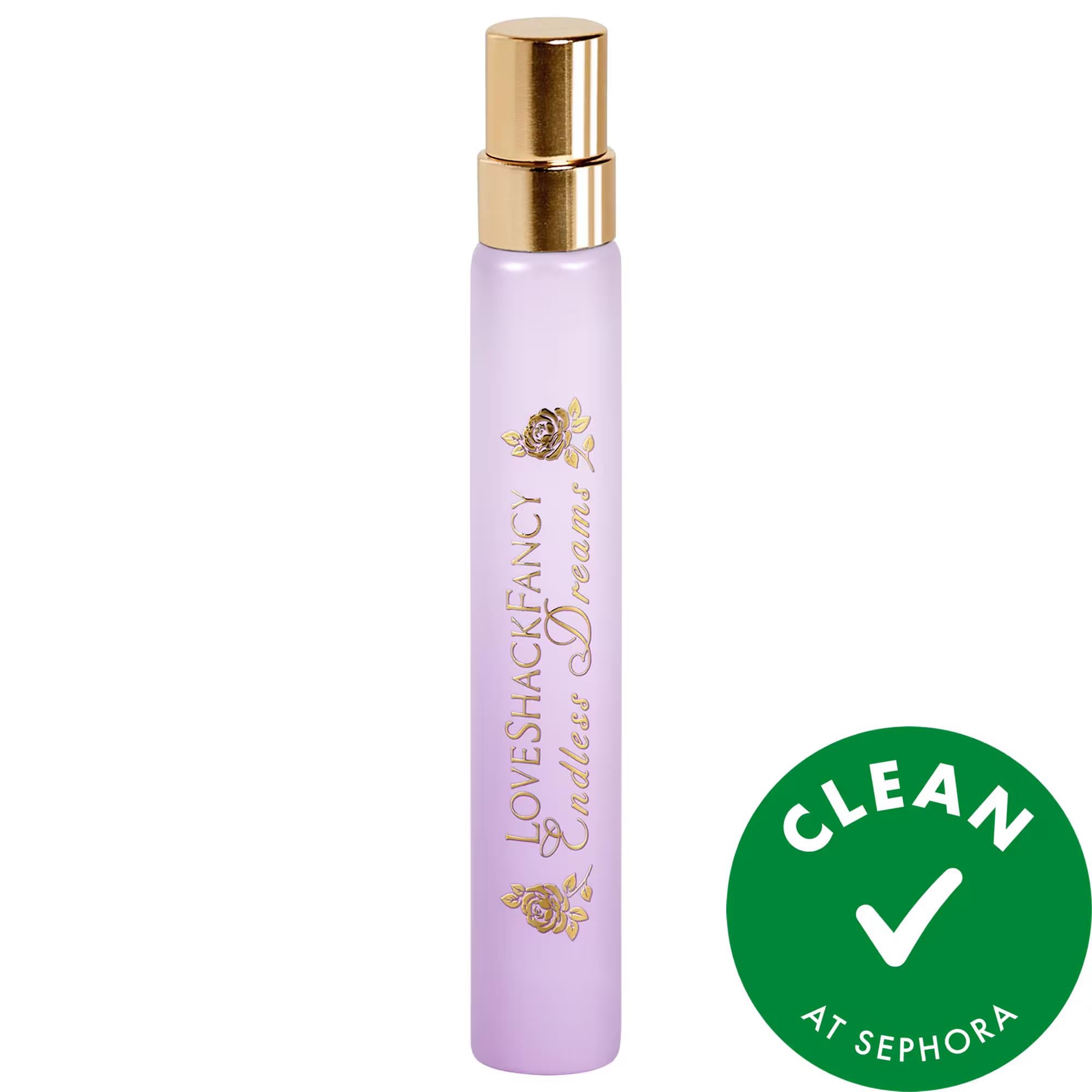 Endless Dreams Eau de Parfum with Strawberry &amp; Vanilla Travel Spray by LoveShackFancy Endless Dreams Eau de Parfum by LoveShackFancy Eau de Parfum, Travel Spray, Floral Fragrance, Strawberry Vanilla Perfume, Unique Perfume Bottle, Florals, Women&#39;s Fragrance, Perfume Gift, Travel Size Perfume, Sustainable Packaging, Floral Perfume, Sweet Fragrance, Vanilla Perfume, Jasmine Perfume