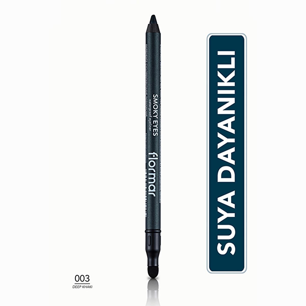 Flormar Smoky Eyes Waterproof Matte Eyeliner - Deep Khaki, Long-Lasting, Intense Pigment Flormar Smoky Eyes Eyeliner - Waterproof & Matte Smoky Eyes Eyeliner, Waterproof Eye Makeup, Matte Eyeliner, Flormar Smoky Eyes, Deep Khaki Eyeliner, Long-Lasting Makeup, Intense Pigment, Cosmetic, Eye Makeup, Beauty Essentials, Makeup Must-Haves, Waterproof Makeup, Smudge-Proof Eyeliner