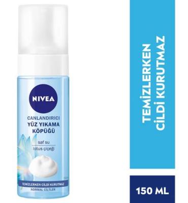 Nivea Refreshing Facial Cleansing Foam - Gentle Face Wash for Normal Skin, Lotus Flower, Moisturizing, Daily Cleanser, 5.07 fl oz Nivea Facial Cleansing Foam: Gentle, Moisturizing Face Wash facial cleansing foam, gentle face wash, normal skin cleanser, lotus flower face wash, moisturizing face wash, Nivea face wash, daily facial cleanser, refreshing face cleanser, face wash, cleanser, normal skin, lotus flower, moisturizing, daily cleanser, gentle cleanser, face foam, skin care, beauty, personal care, face 