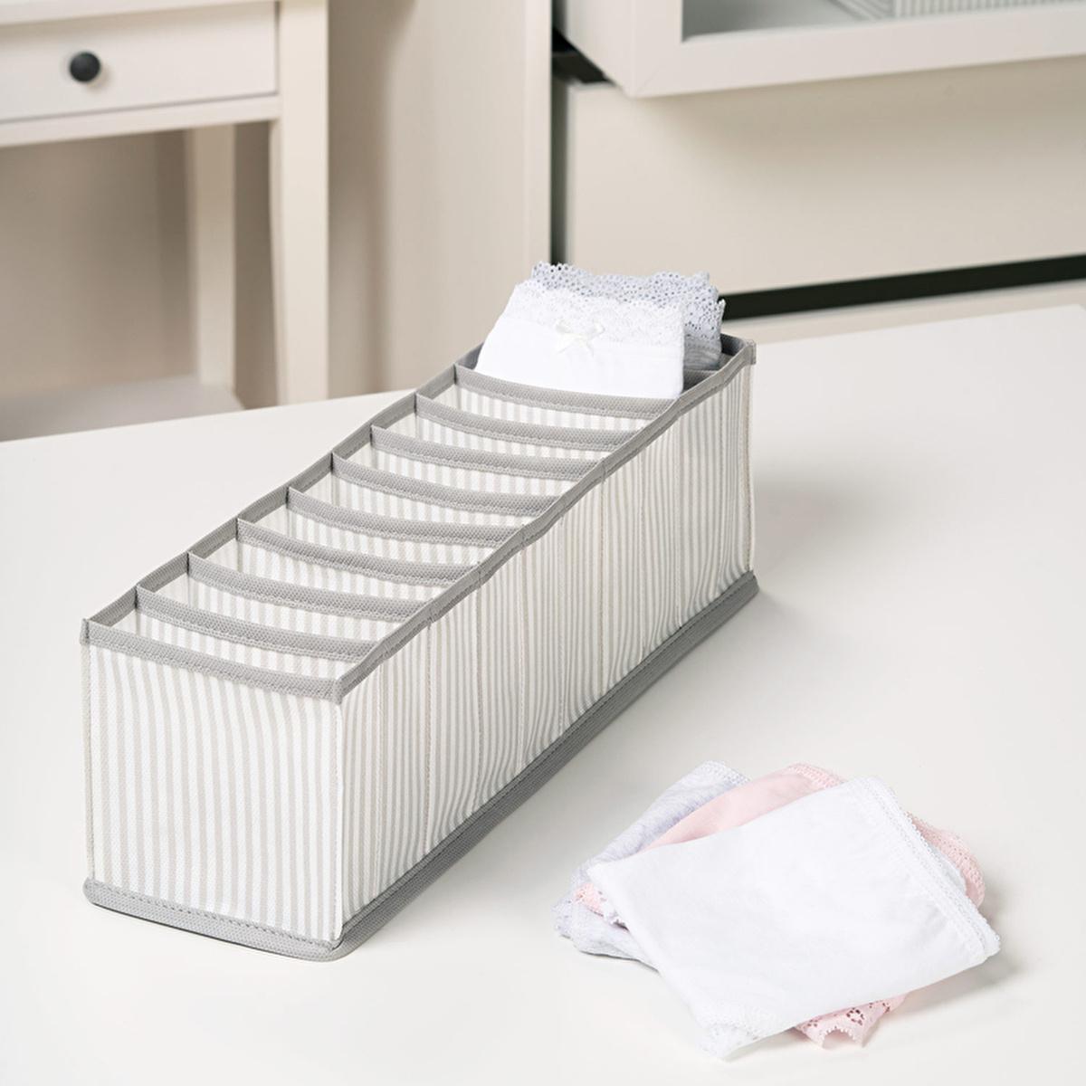 Ocean Home Drawer Organizer - 16.34 x 4.33 x 4.72 inches, Stylish Gri Çizgili Design for Home Organization Ocean Home Drawer Organizer - Stylish Gri Çizgili Design drawer organizer, home organization, decorative organizer, drawer divider, storage solution, home decor, organization, clutter reduction, stylish storage, gri çizgili, ocean home, striped design, drawer organization, tidy drawers