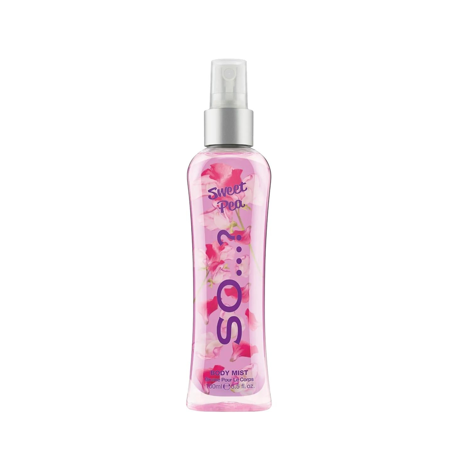 So…? Sweet Pea Body Spray 100ml - Long Lasting Fragrance for Women & Men So…? Sweet Pea Body Spray 100ml - Long Lasting body spray, Sweet Pea fragrance, 100 ml, personal hygiene, fragrance spray, long lasting fragrance, floral scent, sweet fragrance, daily hygiene, refreshing scent, after workout freshness