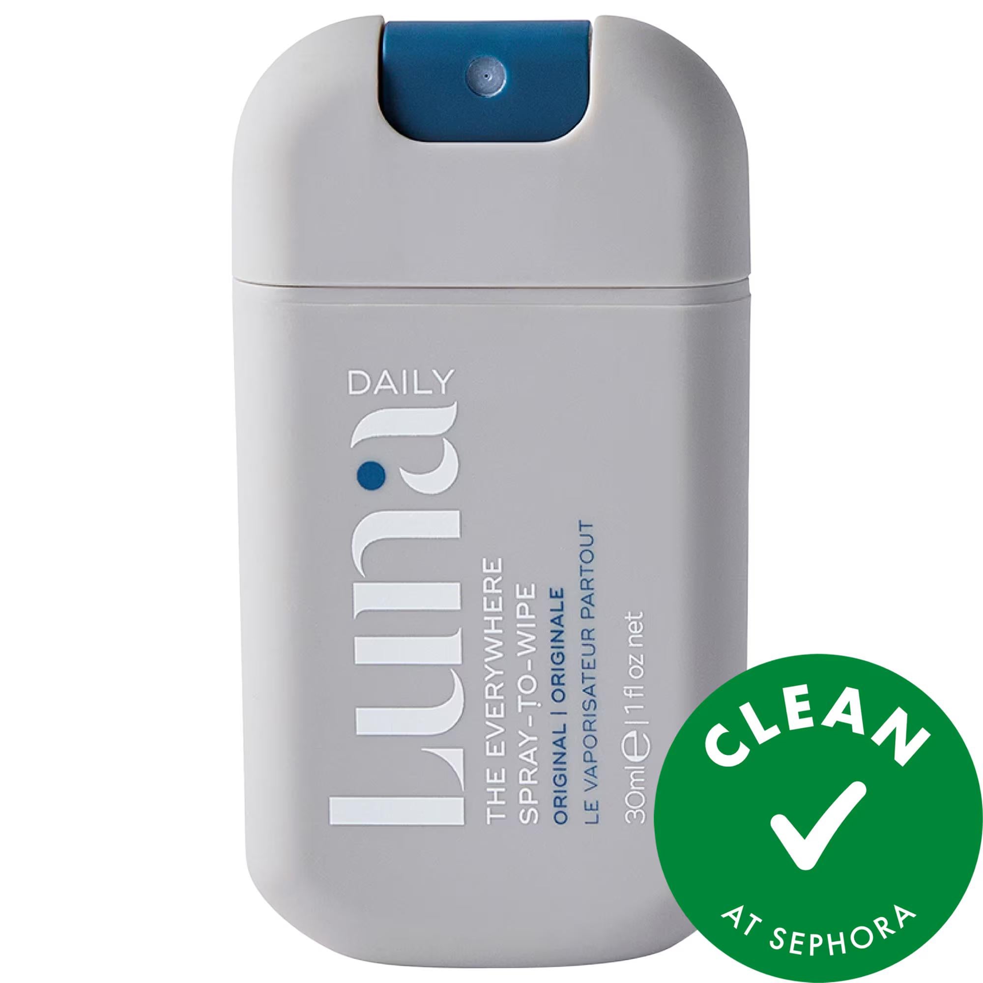 Luna Daily The Mini Everywhere Spray-to-Wipe - Gentle Body Cleanser Spray for All Skin Types, Prebiotics & Vitamins C&E - Travel Friendly, pH Balanced, Vegan Luna Daily Mini Everywhere Spray - Gentle Body Cleanser body cleanser spray, gentle personal care, prebiotic skincare, vitamin enriched cleansing, travel personal care, intimate care, sensitive skin solutions, on-the-go cleansing, vegan skincare, pH-balanced cleanser, pocket-sized personal care, women's health, travel essentials, skincare for active li