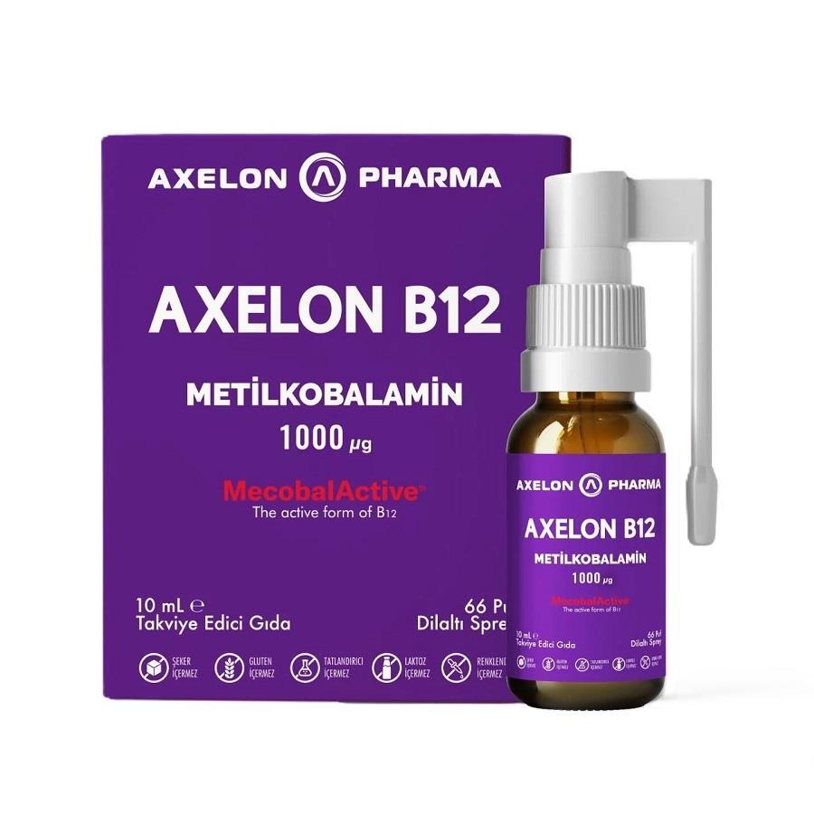 Axelon B12 Vitamin Sublingual Spray for Energy Support 30 ml