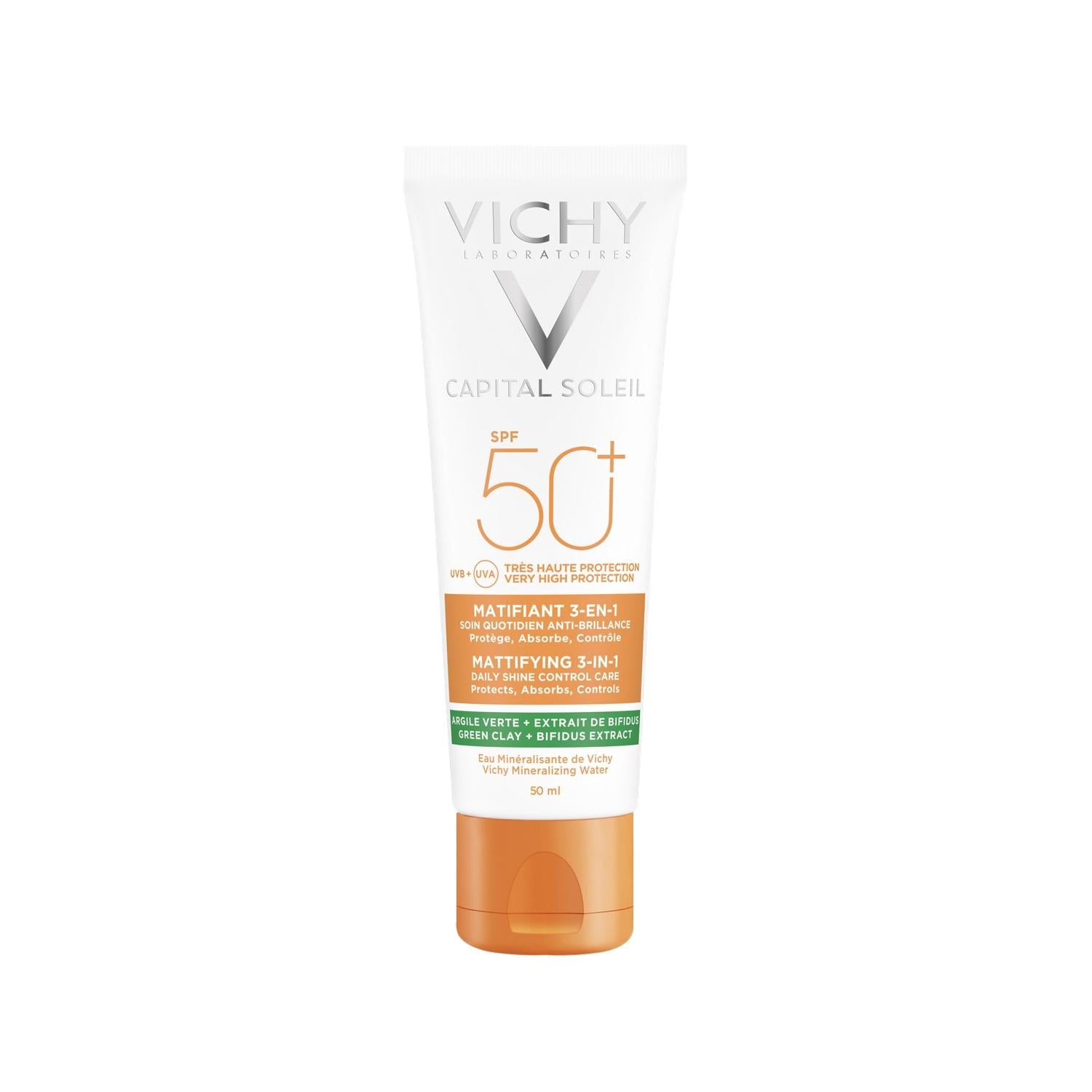 Vichy Capital Soleil SPF 50 Mattifying Facial Sunscreen - Broad Spectrum Protection, Matte Finish, 1.69 fl oz Vichy Capital Soleil SPF 50 Mattifying Sunscreen - Broad Spectrum Vichy Capital Soleil, SPF 50 sunscreen, Mattifying sunscreen, Facial sunscreen, Sunscreen for face, Broad spectrum protection, Matte finish, Daily skincare, Skin protection, UV protection, Anti-aging, Skincare essentials