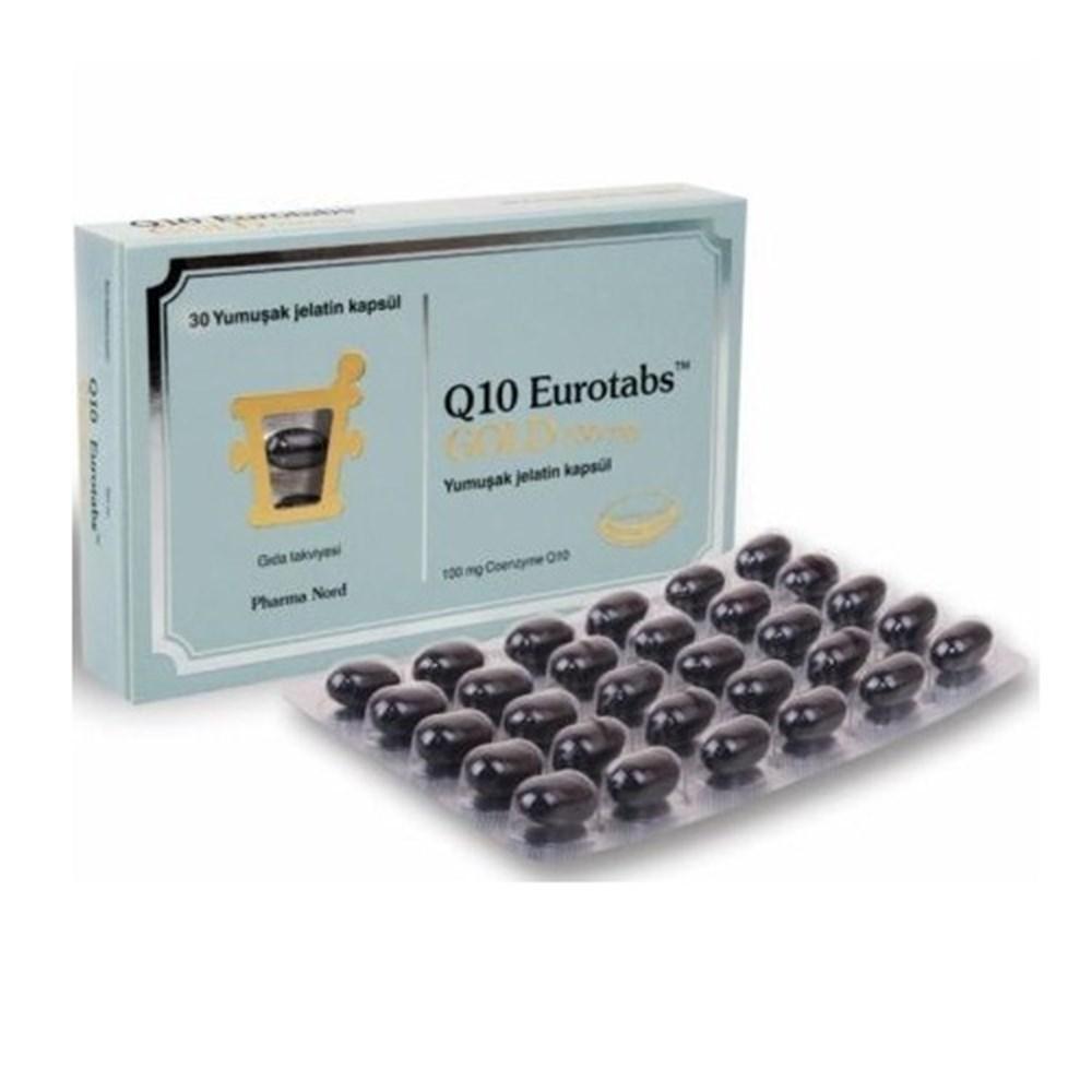 Pharma Nord Coenzyme Q10 Supplement 100 mg Soft Gelatin Capsules - 30 Count for Antioxidant Support and Heart Health Coenzyme Q10 100 mg Supplement for Heart Health & Energy Coenzyme Q10 supplement, Ubidecarenone 100 mg, Soft gelatin capsules, Dietary supplement for heart health, Antioxidant support, Health-conscious adults, Energy support, Pharma Nord, Q10 Eurotabs GOLD, Heart health supplements, Antioxidant supplements, Fish gelatin capsules, Dietary supplements