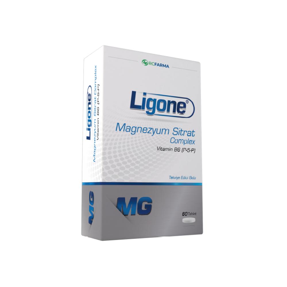 Ligone Magnesium Citrate Complex 60 Tablets - Magnesium and Vitamin B6 Supplement for Energy and Wellness Ligone Magnesium Citrate Complex 60 Tablets - Energy & Wellness Magnesium Citrate Supplement, Vitamin B6 Supplement, Dietary Supplement, Health and Wellness, Magnesium and Vitamin B6 Complex, Energy Support, Muscle Function, Brain Health, Nutrition Supplements