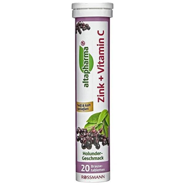 Altapharma Vitamin C + Zinc Supplement Effervescent Tablets - Immune System Support, Antioxidant, Easy to Consume Altapharma Vitamin C + Zinc Effervescent Tablets - Immune Support Vitamin C Supplement, Zinc Supplement, Effervescent Tablets, Dietary Supplement, Immune System Support, Antioxidant, Health and Wellness, Altapharma, Blackberry Flavor, Easy to Consume, Health Conscious, Adults, Wellness Products, Supplements for Immunity