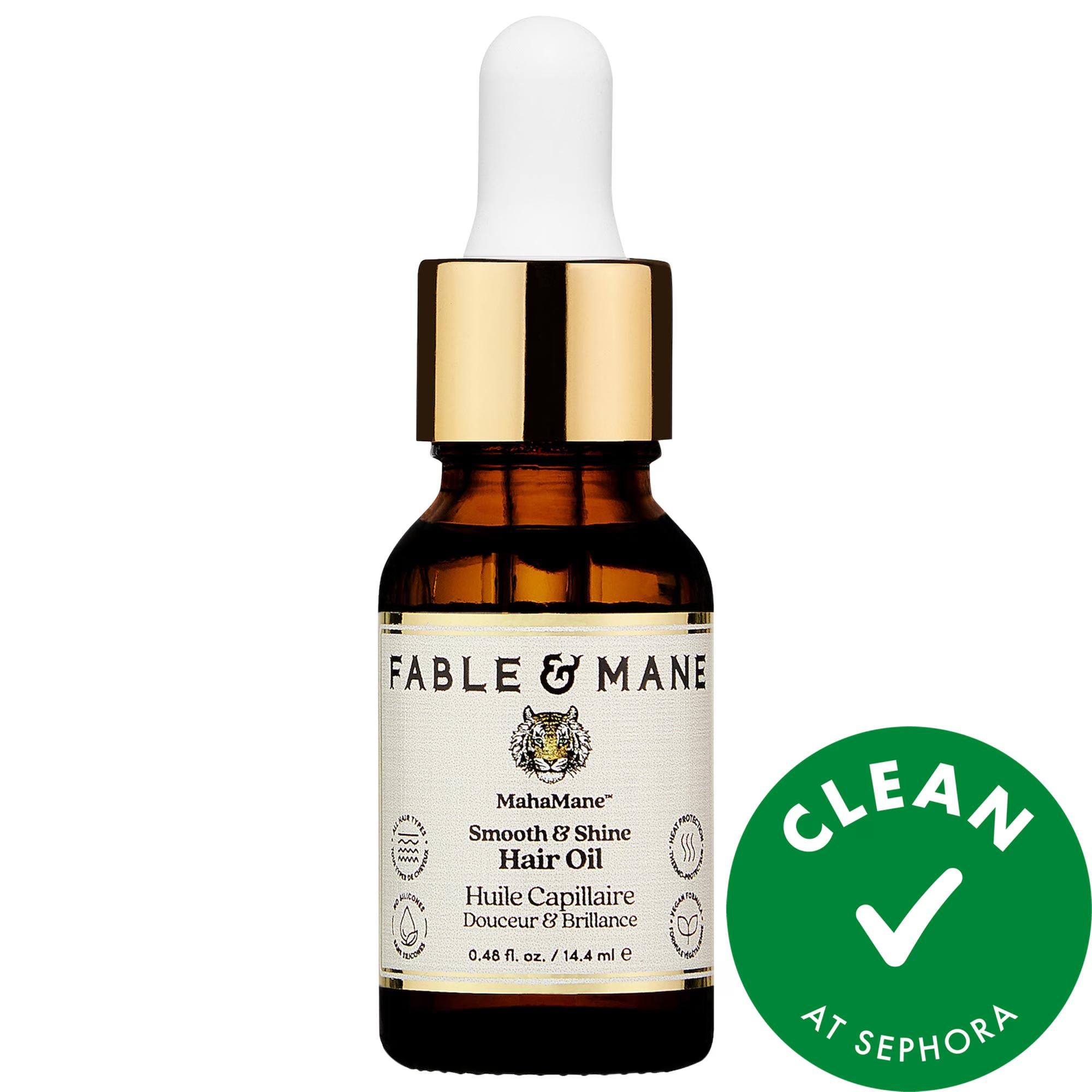 Mini MahaMane Smooth & Shine Hair Oil - Leave-In Treatment for Frizz Control & Heat Protection Mini MahaMane Hair Oil for Frizz & Heat Protection hair oil, leave-in hair oil, heat protectant, frizz control, hair strengthening, natural hair care, sulfate-free hair products, paraben-free hair products, vegan hair care, hair care, hair treatment, smooth hair, shine hair, healthy hair, hair protection