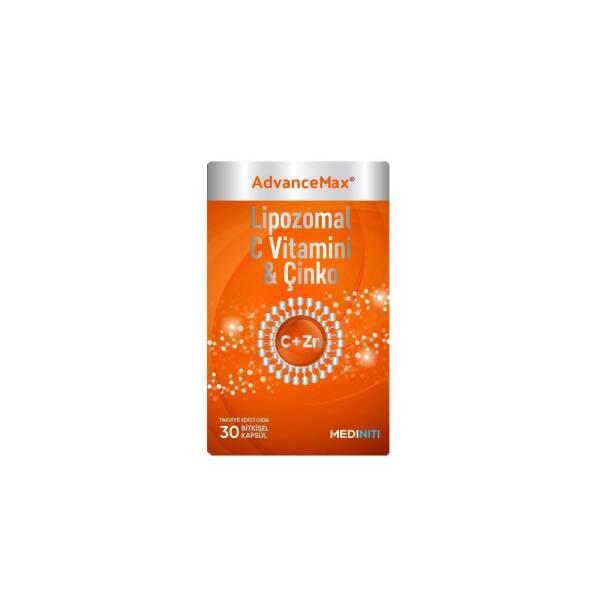 Mediniti AdvanceMax Liposomal Vitamin C &amp; Zinc 30 Capsules