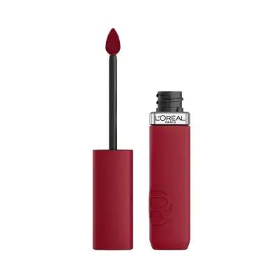 loreal paris infaillible matte liquid lipstick 420 le rouge, swatch of loreal paris liquid lipstick 420 le rouge, loreal paris lipstick packaging Loreal Paris Infaillible Matte Liquid Lipstick - 420 Le Rouge | 0.17 fl oz Loreal Paris Infaillible Matte Liquid Lipstick - 420 Le Rouge loreal-paris, matte-lipstick, liquid-lipstick, long-lasting-lipstick, makeup-enthusiasts, women, beauty, lip-color, ai-generated, 420-le-rouge