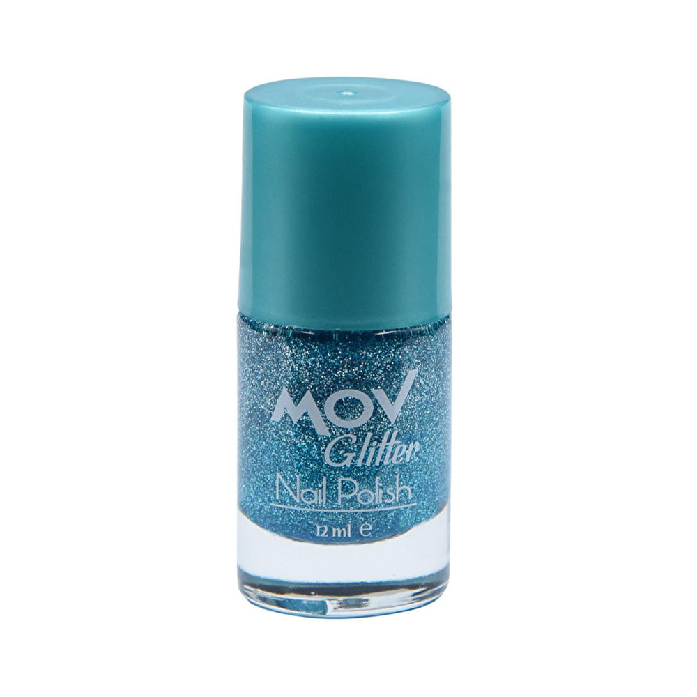 Mov Nail Glitter Polish - Glittery Nail Art Supplies for Creative Designs - Nail Polish