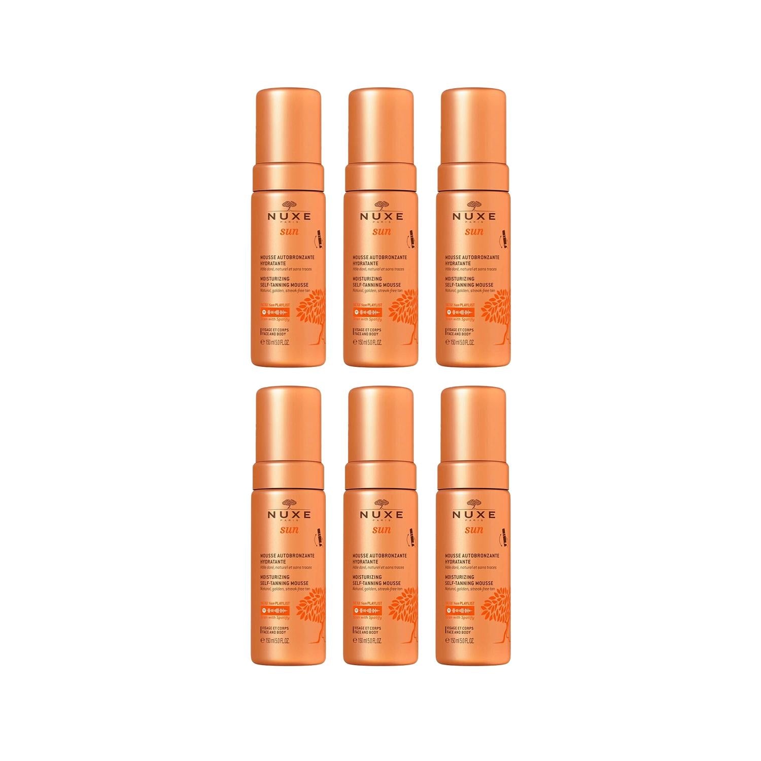 Nuxe Autobronzant: Achieve a Safe, Natural Sunless Tan with Face &amp; Body Tanning Foam - 6x150ml Nuxe Sunless Tanner: Safe, Natural Tanning Foam for Face &amp; Body sunless tanning foam, self tanning foam, face and body tanner, Nuxe sunless tanner, bronzing mousse, sunless tanning mousse, safe tanning, tan without sun, Nuxe autobronzant, self tanner, sunless tanner, bronzer, fake tan, tanning lotion, face tanner, body tanner, sunless tanning, tanning mousse, safe tan, no sun tanning, sunless glow, UV free tanning