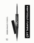 Flormar Extreme Tattoo Duo Eyeliner & Eye Pencil - Long-Lasting, Water-Resistant Dual Makeup Tool for Dramatic Eye Looks Flormar Extreme Tattoo Duo Eyeliner & Eye Pencil - Long-Lasting dual eyeliner and eye pencil, long-lasting eye makeup, water-resistant cosmetics, highly pigmented eyeliner, smudge-proof eye pencil, makeup duo, cosmetic product, eye makeup essentials, Flormar Extreme Tattoo Duo, dramatic eye looks, versatile makeup tool, travel-friendly cosmetics