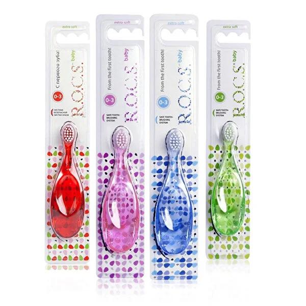 Rocs Baby Toothbrush for 0-3 Years Old Infants - Gentle Baby Oral Care &amp; Dental Hygiene Solution - image 2