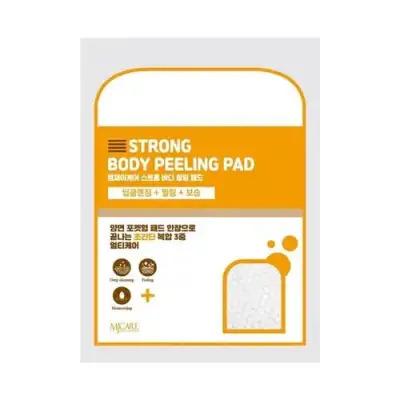 mjcare strong body peeling pad packaging, close-up of mjcare body peeling pad, application of mjcare body peeling pad on skin Mjcare Strong Body Peeling Pad - Exfoliating Cleanser | 30g Mjcare Strong Body Peeling Pad - Exfoliating Cleanser mjcare, body-peeling-pad, skin-care, exfoliating-pad, single-use, adults, body-cleanser, moisturizing, spa, ai-generated