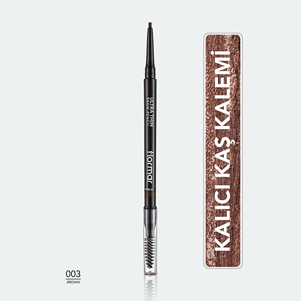 Flormar Ultra Thin Eyebrow Pencil - Waterproof, Long-Lasting, Precision Tip & Brow Brush - Eyebrow Makeup for - view 2