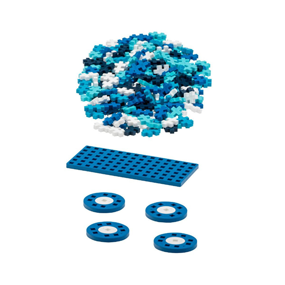 Plus Plus Construction Toy, Creative Building Blocks Set with 200 Pieces - Reusable and Travel-Friendly - Toy