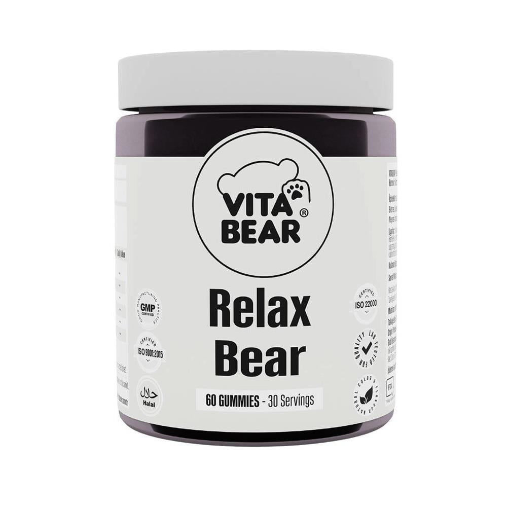 Vita Bear Relax Bear 60 Gummies - Stress Relief &amp; Relaxation Support Supplement for Adults Vita Bear Relax Gummies - Natural Stress Relief Supplement Relaxation gummies, Hemp extract supplements, Chewable dietary supplements, Stress relief supplements, Natural relaxation support, Dietary Supplement Gummies, Relaxation support, Anxiety relief, Stress relief, Natural stress relief, Gummy supplements, Hemp extract, Rhodiola, Melissa, Forest fruit flavored, Soft gummies, Convenient relaxation support