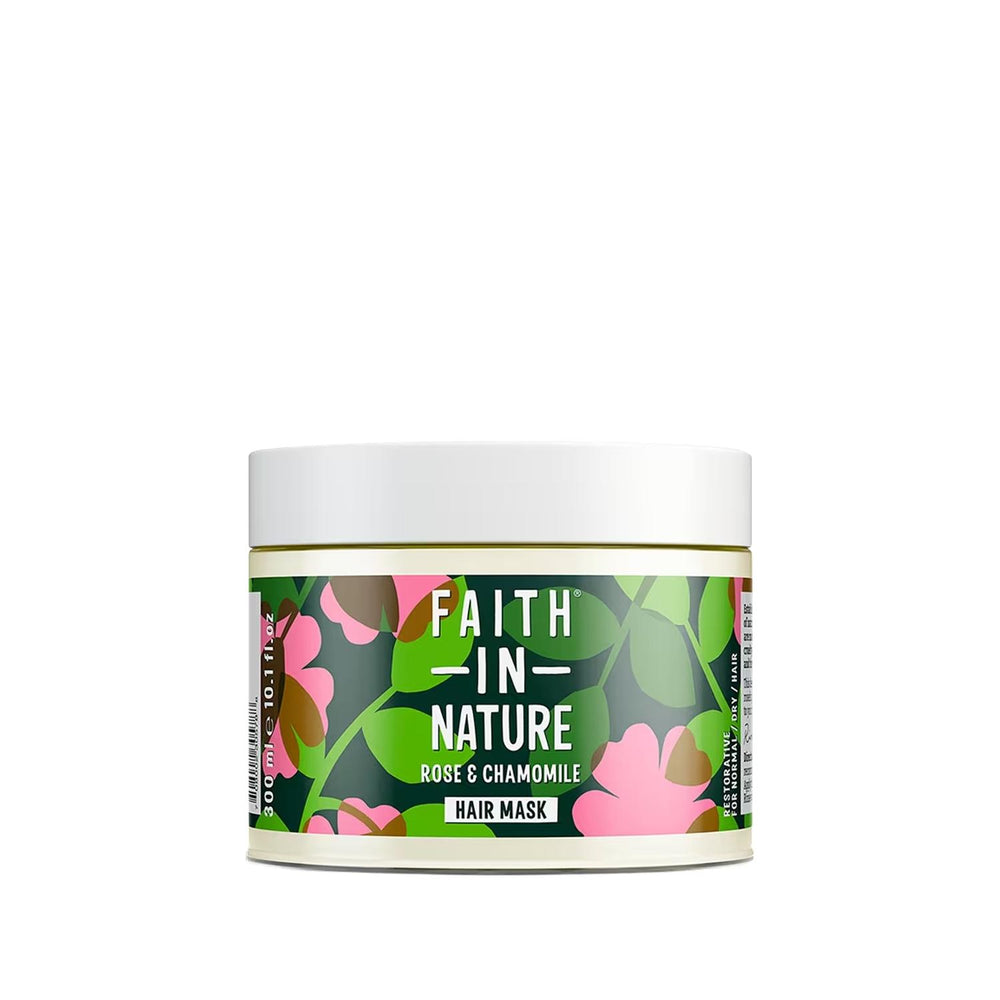 Faith In Nature Rose & Daisy Nourishing Hair Care Mask for Normal to Dry Hair - 10.14 fl oz Faith In Nature Rose & Daisy Hair Mask - Nourishing & Repairing hair care mask, nourishing hair mask, repairing hair mask, natural hair care, rose and daisy hair mask, Faith In Nature, hair nourishment, dry hair repair, natural ingredients, hair health, hair softness, manageability