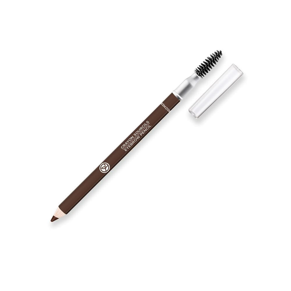 Eyebrow Pencil with Built-in Grooming Brush