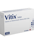 Vitix - Vitamin and Mineral Dietary Supplement for Immune System Support - 30 Tablets Vitix Dietary Supplement for Immune Support - 30 Tablets Dietary Supplement, Vitamin and Mineral Supplement, Immune System Support, Antioxidant Supplement, Adult Health Supplement, Non-Medicinal Health Product, Vitix, Health and Wellness, Nutritional Support, Vitamin C, Vitamin E, Zinc, Copper, Selenium, B Vitamins, Melon Extract