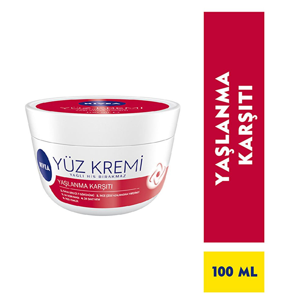 Nivea Anti-Aging Face Cream - Reduces Fine Lines & Wrinkles, Moisturizing & UV Protection - Face Cream