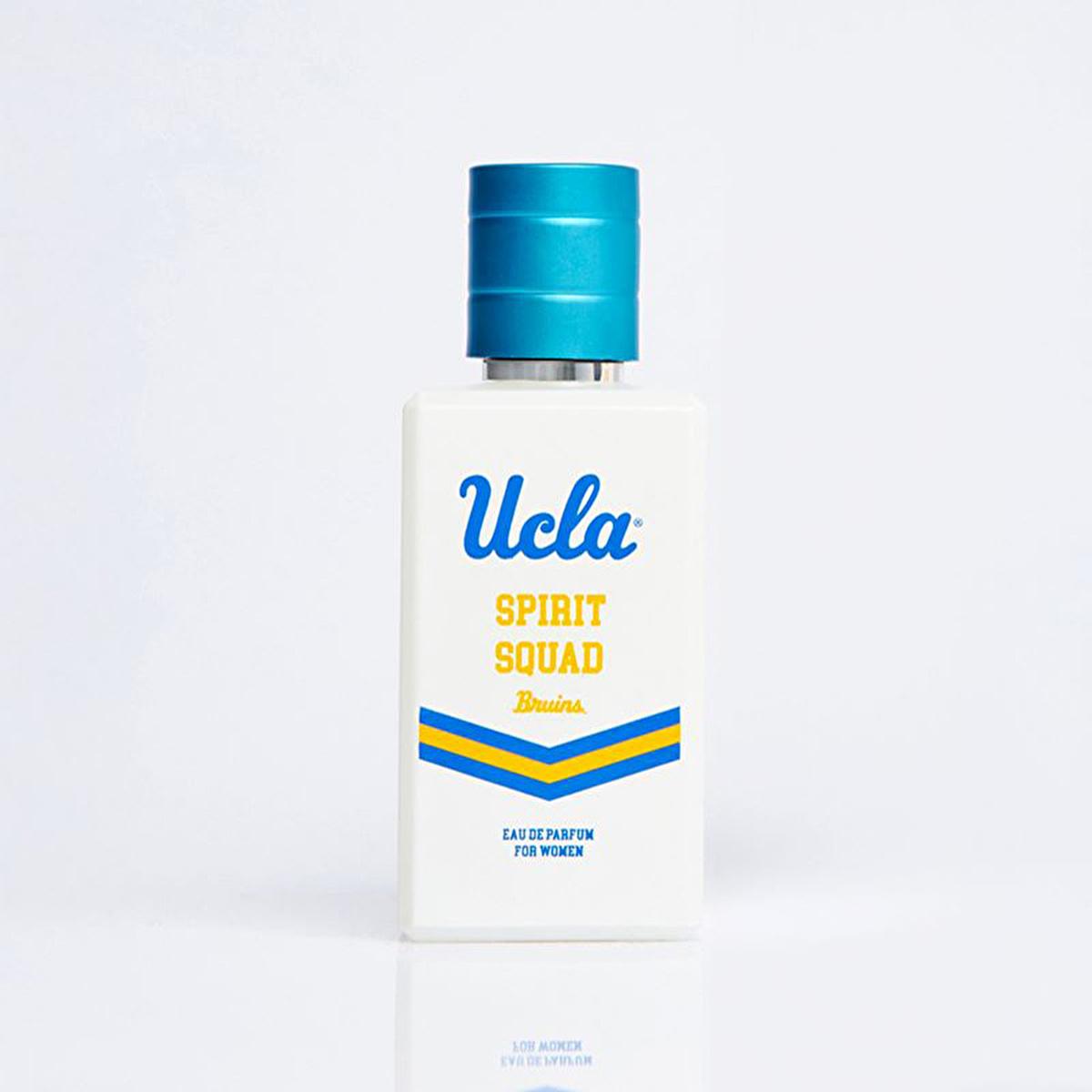 ucla spirit squad perfume bottle, ucla energizing fragrance for women, ucla women's perfume top notes, ucla women's perfume mid notes, ucla women's perfume base notes UCLA Spirit Squad EDP Women’s Perfume - Energizing Fragrance for Dreamers | 3.4 fl. oz. UCLA Spirit Squad Women’s Perfume - Energizing Fragrance 100 ml ucla, women-perfume, fragrance, energizing, floral, fruity-notes, musk, vanilla, gift-for-her, ai-generated