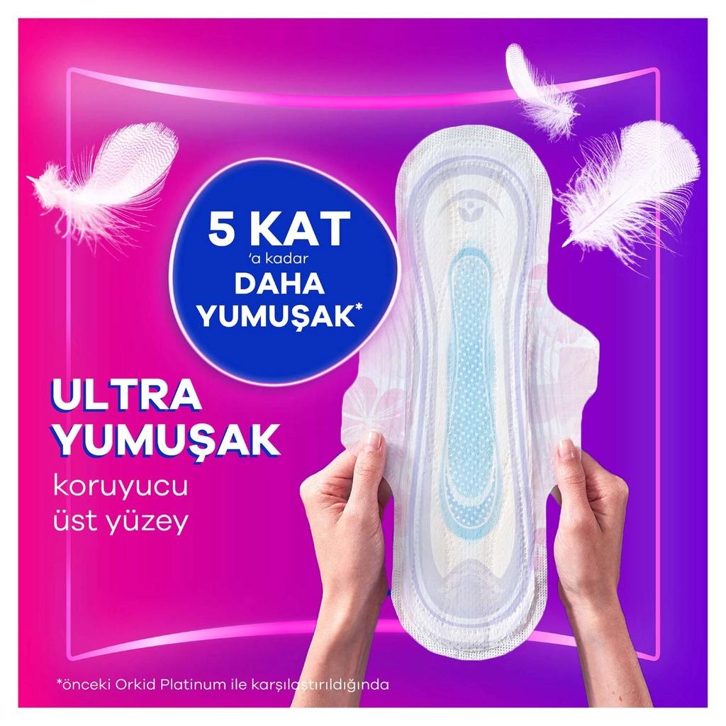 Orkid Platinum Night Size 3 Sanitary Pads 10 Count