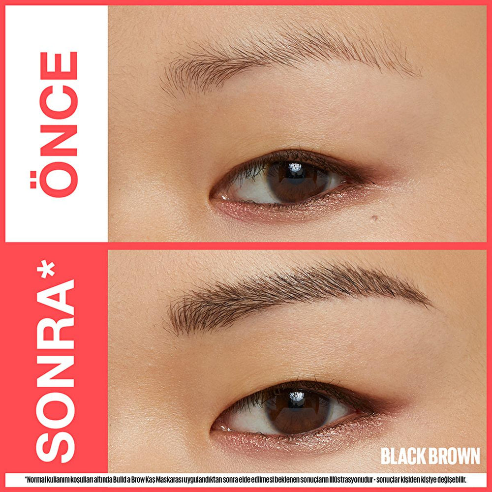 Maybelline Build a Brow 2-in-1 Eyebrow Pencil & Gel - Long-Lasting, Smudge-Proof Eyebrow Makeup Solution - Eyebrow Pencil
