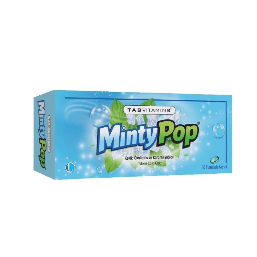 Tabvitamins Mintypop Herbal Blend Breath Freshener 30 Softgels
