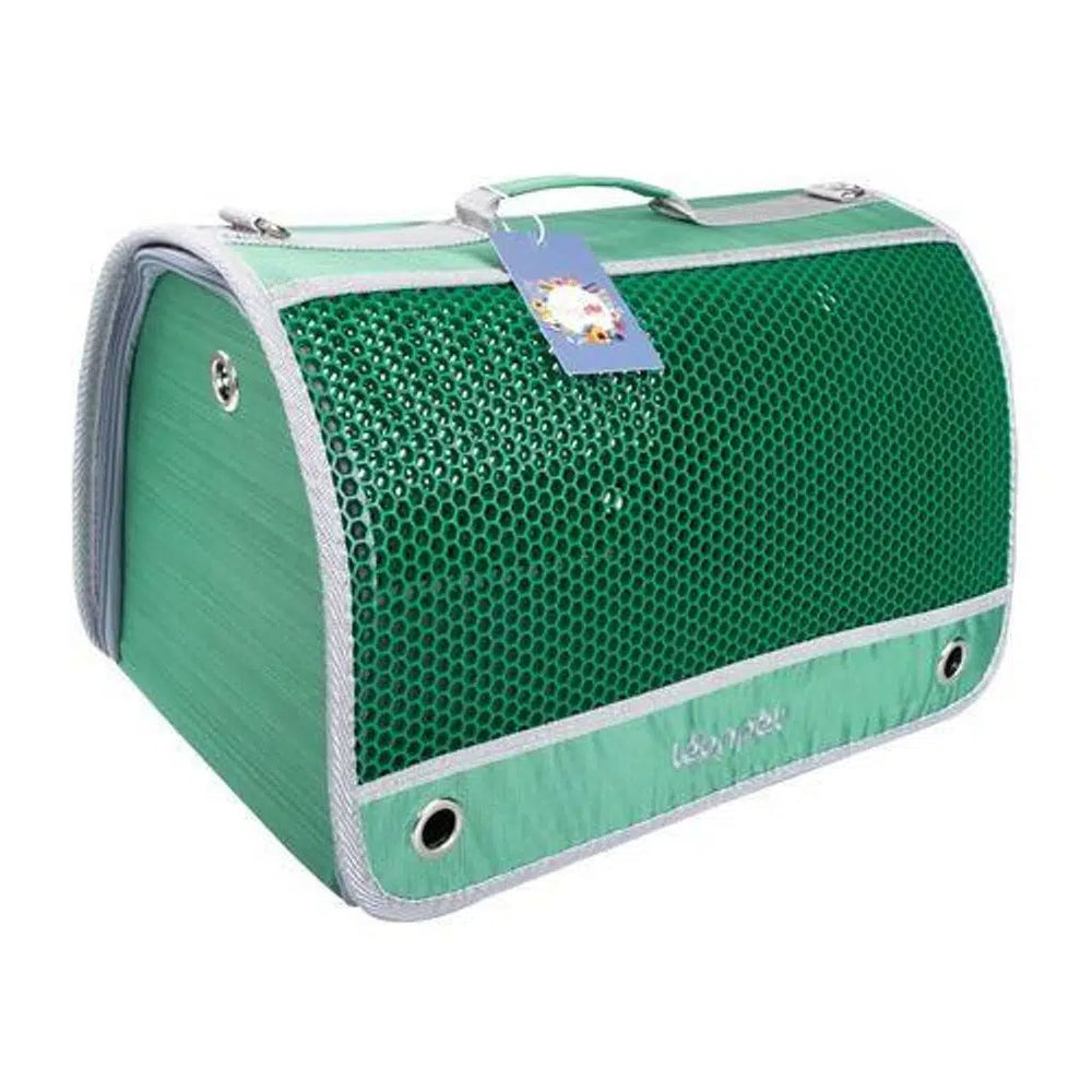 Leonpet Tailpetz Air Box Pet Carrier Breathable Design 42x26x26cm Green
