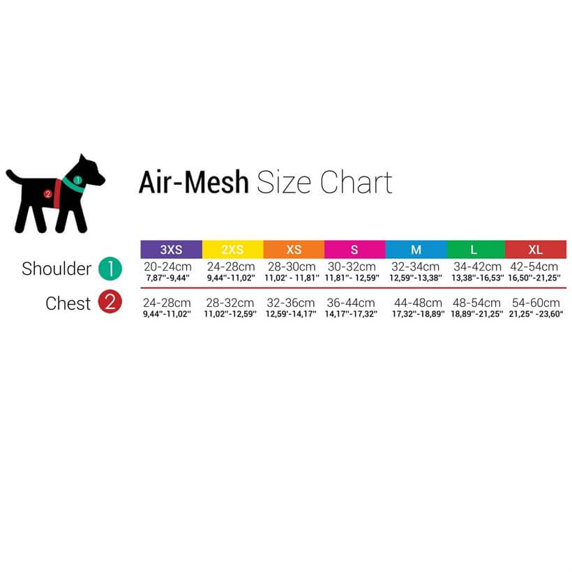 Tailpetz Air-Mesh Dog Harness Breathable Blue XSmall