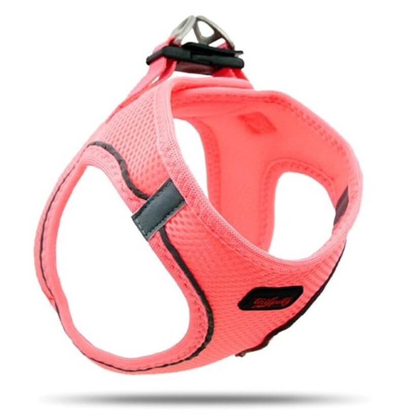 Tailpetz Air-Mesh Dog Harness Breathable Neo Pink Small
