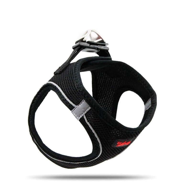 Tailpetz Air-Mesh Dog Harness Breathable Comfort Black XSmall
