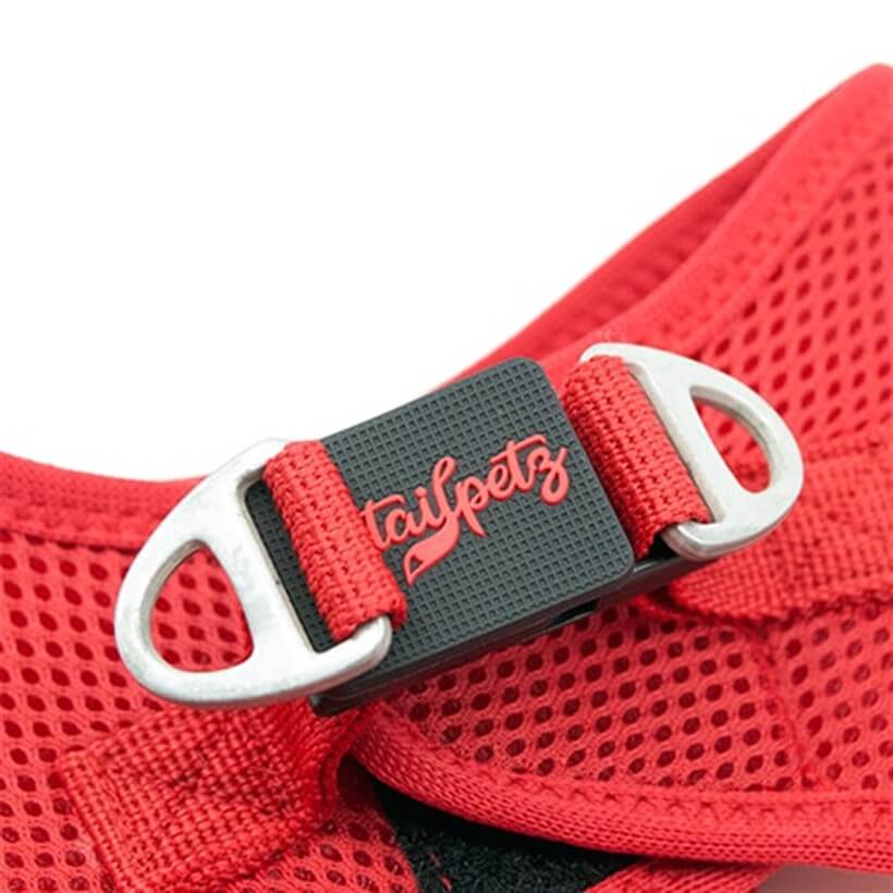 Tailpetz Air-Mesh Dog Harness Breathable Comfort Red XSmall