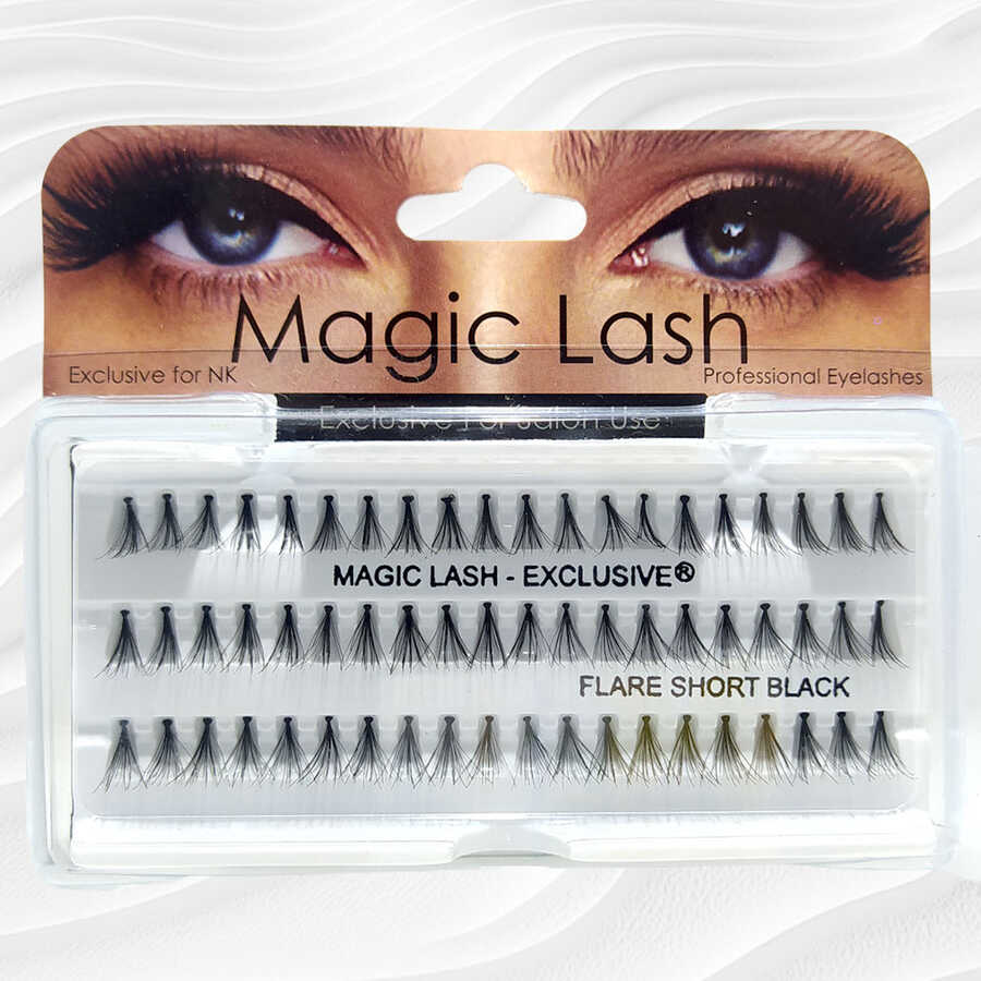 Magic Lash Individual Eyelashes Short Black 60 Count