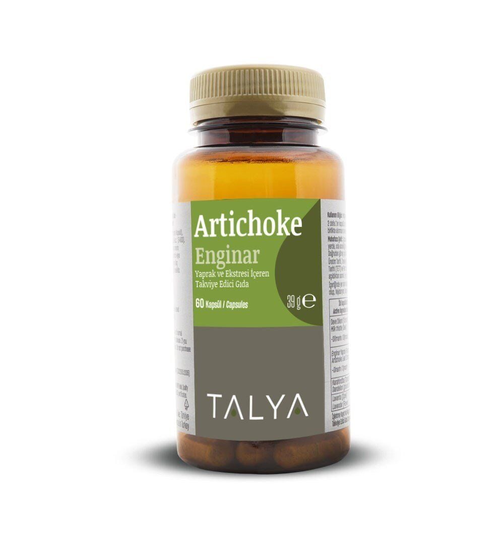 Talya Artichoke Leaf Extract Dietary Supplement 60 Capsules