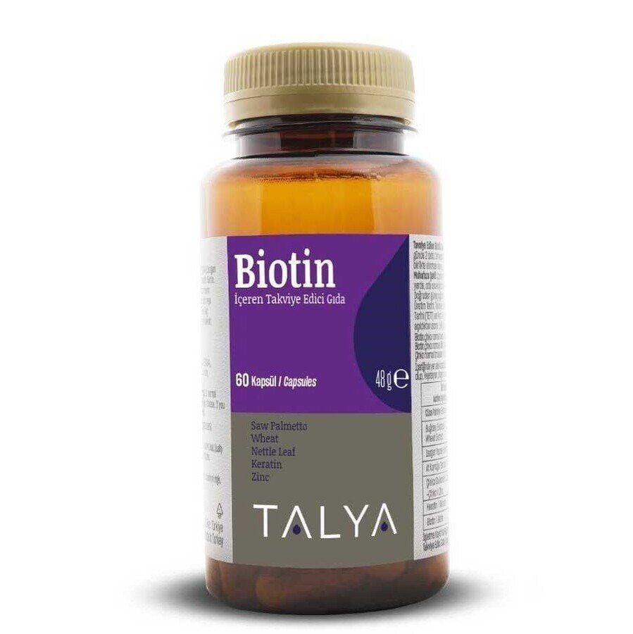 Talya Biotin & Saw Palmetto Support Supplement 60 Capsules