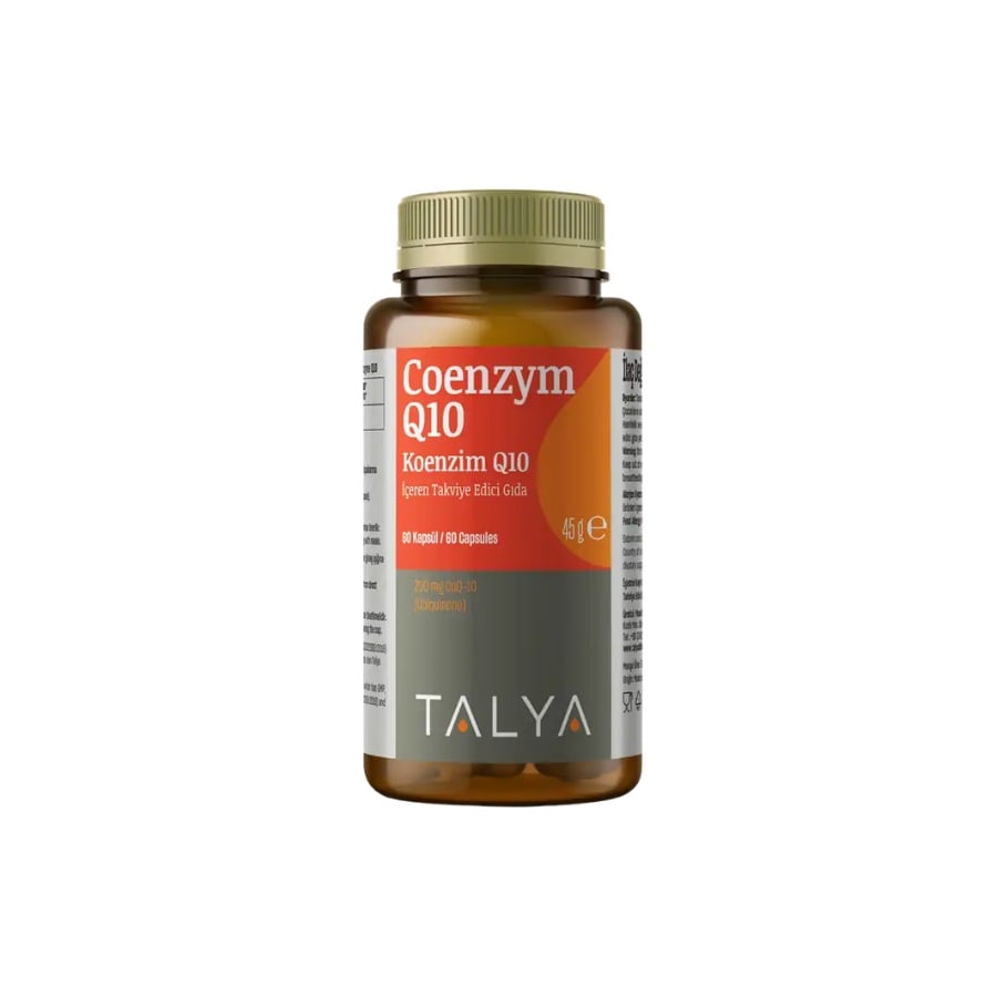 Talya Coenzyme Q10 200mg Dietary Supplement 60 Capsules
