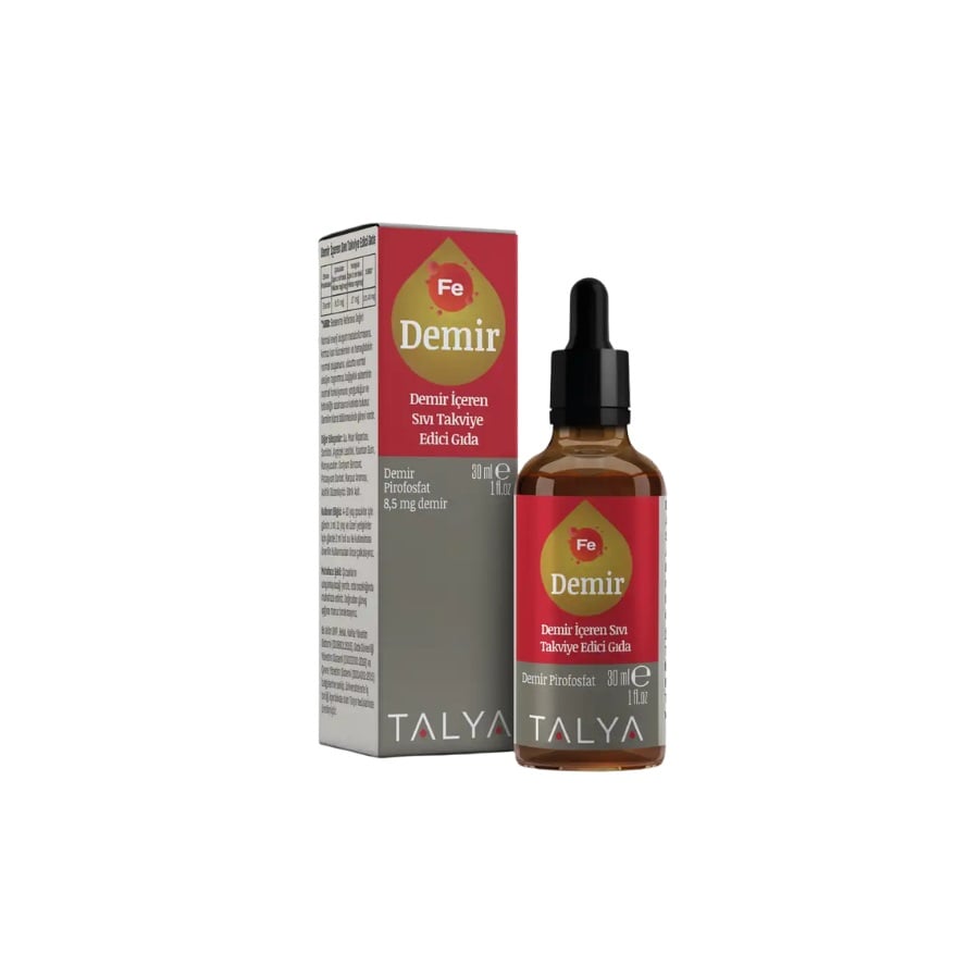 Talya Iron Drops Liquid Supplement with Watermelon Flavor 30ml