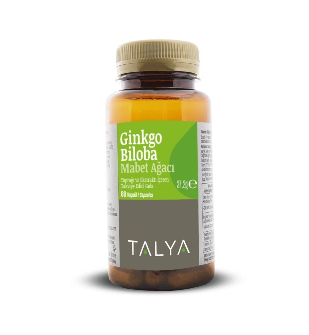 Talya Ginkgo Biloba Extract Dietary Supplement 60 Capsules