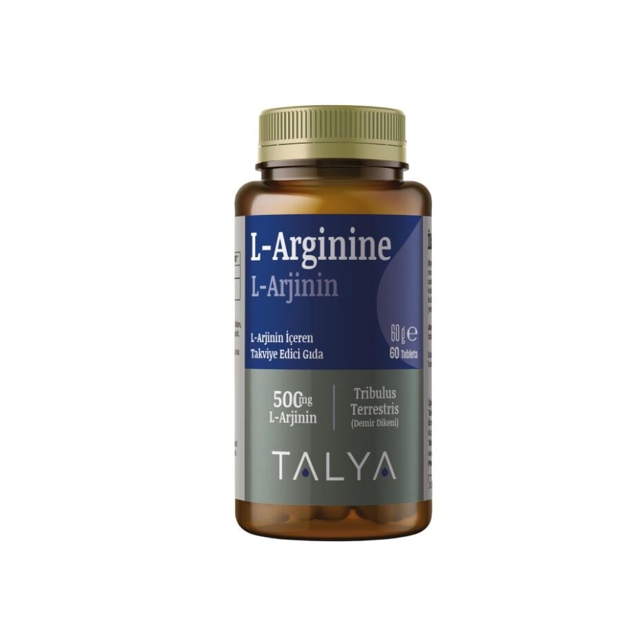 Talya L-Arginine Dietary Supplement for Vitality 60 Tablets